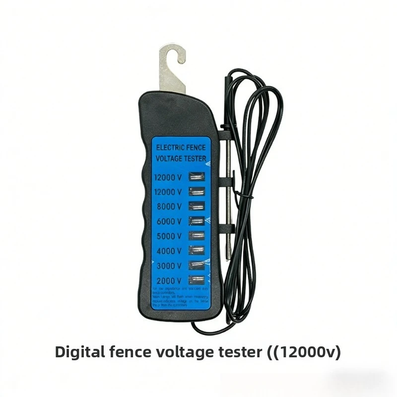Водонепроницаемый тестер для забора, 12 кВ, тестер напряжения для неонового забора, от 2000 до 12000 В, 8 неоновых индикаторов, водонепроницаемый тестер для забора для ферм
Водонепроницаемый тестер для забора, 12 кВ, тестер напряжения для неонового забора, от 2000 до 12000 В, 8 неоновых индикаторов, водонепроницаемый тестер для забора для ферм