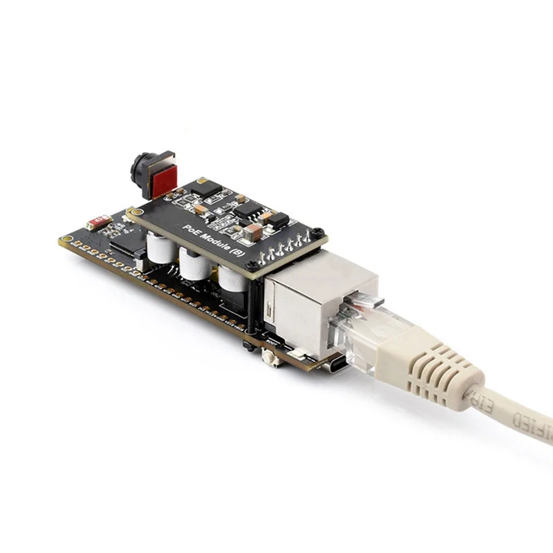 ZIZI ESP32-S3 Макетная плата Ethernet с модулем камеры и модулем POE Двухъядерный интерфейс нагрузки типа C POE 
ZIZI ESP32-S3 Макетная плата Ethernet с модулем камеры и модулем POE Двухъядерный интерфейс нагрузки типа C POE