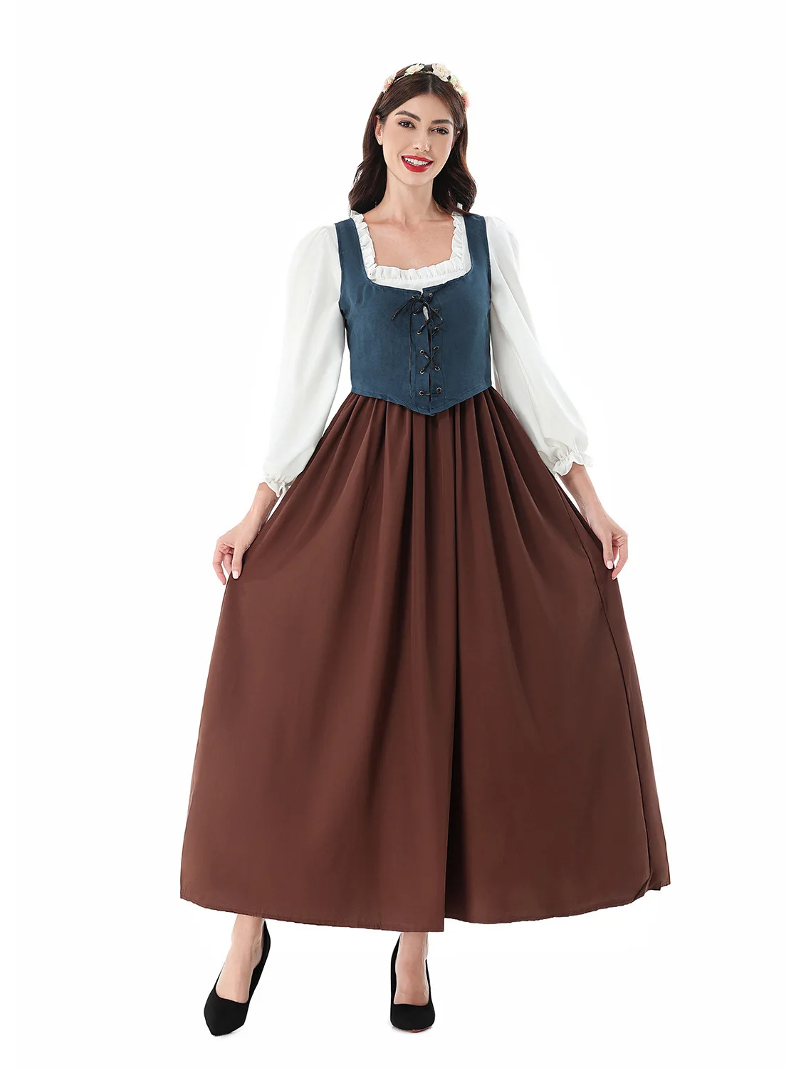 Renaissance Halloween Costume Bavarian Farm Countryside Skirt Performance Dress Oktoberfest Traditional Chinese Ethnic Women'...
Renaissance Halloween Costume Bavarian Farm Countryside Skirt Performance Dress Oktoberfest Traditional Chinese Ethnic Women'...