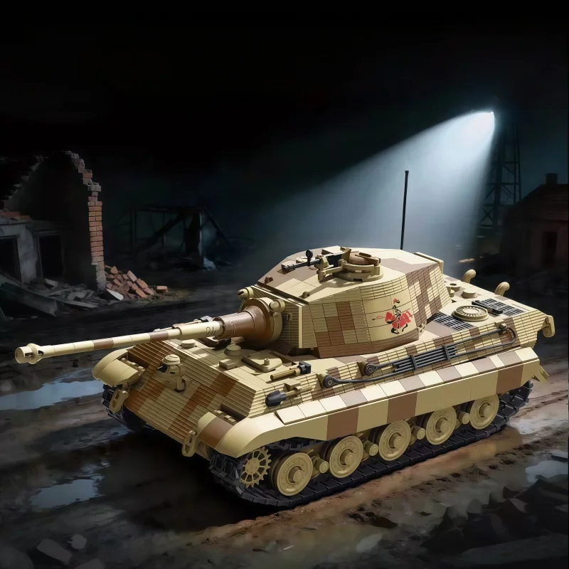Desert Stripe Camouflage Tank Building Blocks, Model Assembly Set Collection
Desert Stripe Camouflage Tank Building Blocks, Model Assembly Set Collection
