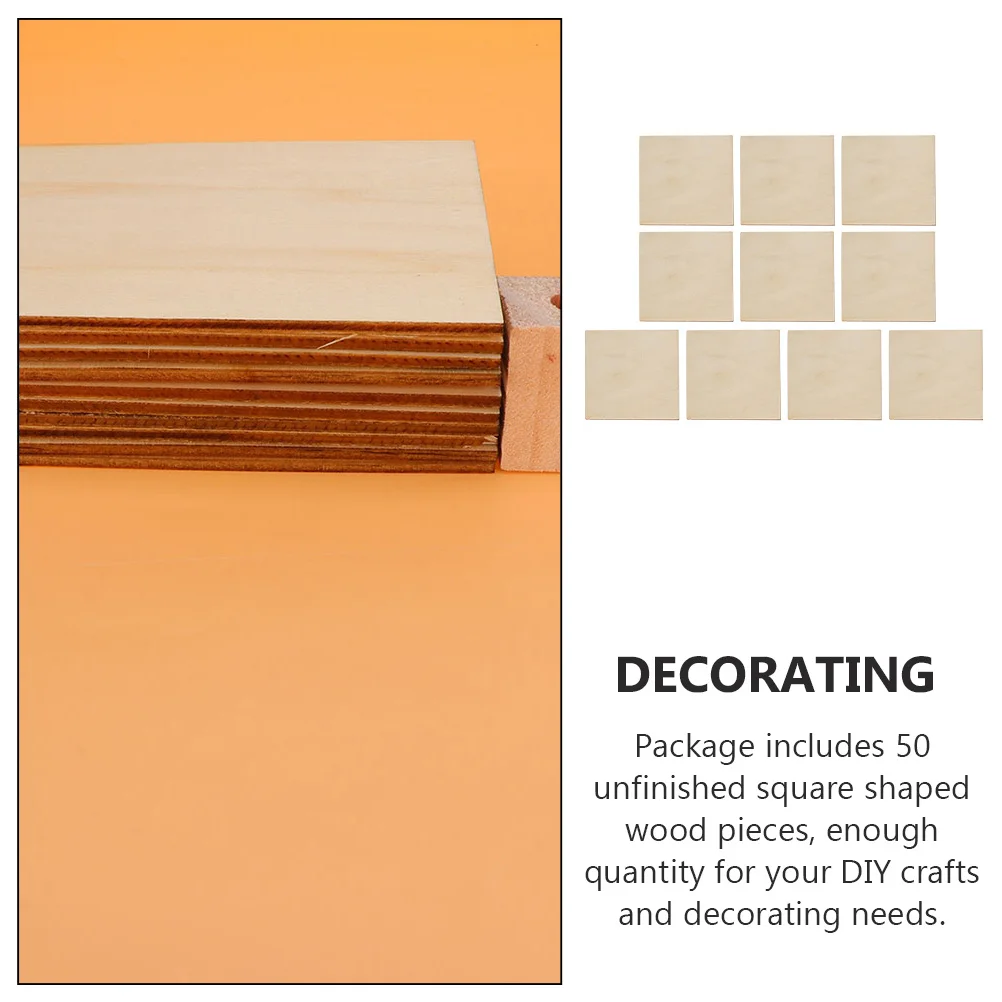 75pcs Wooden Diy Wood Chips Square Unfinished Natural Slices For Handmade Crafts Decor Educational Tool Blank Square Wood Pieces 
75pcs Wooden Diy Wood Chips Square Unfinished Natural Slices For Handmade Crafts Decor Educational Tool Blank Square Wood Pieces