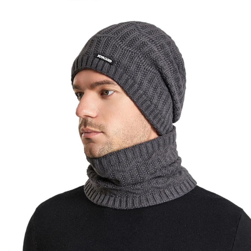 2PCS/set Winter Knitted Hat Scarf for Women Men Solid Color Beanie with Thick Faux Fur Lined Couple Loose Windproof Warm Ski Cap
2PCS/set Winter Knitted Hat Scarf for Women Men Solid Color Beanie with Thick Faux Fur Lined Couple Loose Windproof Warm Ski Cap