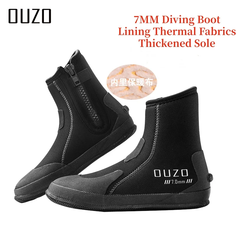7mm Diving Boots, Thickened Anti-slip Sole Wetsuit Shoes with Zipper for Scuba Diving, Snorkeling,Beach Fishing Water Sports
7mm Diving Boots, Thickened Anti-slip Sole Wetsuit Shoes with Zipper for Scuba Diving, Snorkeling,Beach Fishing Water Sports