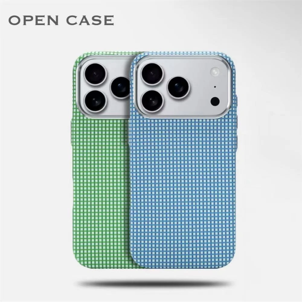 For Magsafe Grid Carbon Fiber Texture Phone Case for iPhone 17 16 15 14 Pro Max Wireless Charging Alloy Lens PC Shockproof Cover
For Magsafe Grid Carbon Fiber Texture Phone Case for iPhone 17 16 15 14 Pro Max Wireless Charging Alloy Lens PC Shockproof Cover