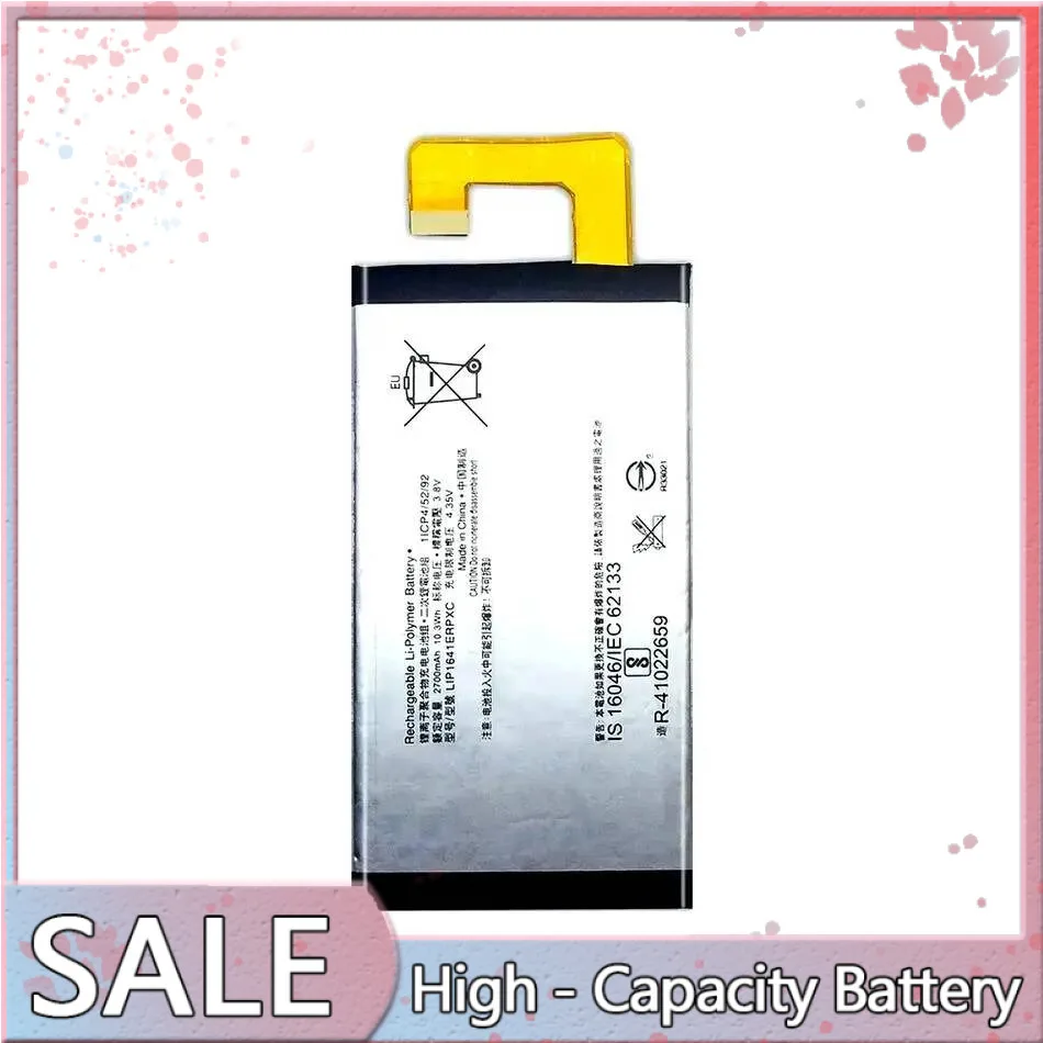 2700Mah Long-Lasting For Sony XA1 Ultra XA1U G3226 C7 High Capacity Mobile Phone Battery LIP1641ERPXC
2700Mah Long-Lasting For Sony XA1 Ultra XA1U G3226 C7 High Capacity Mobile Phone Battery LIP1641ERPXC