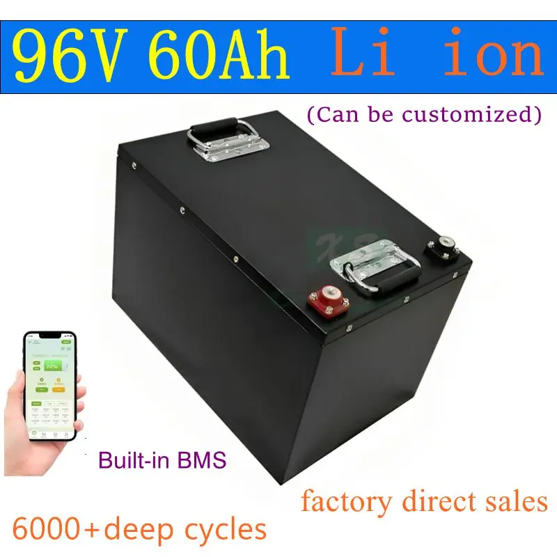 XS Batterie lithium-ion 96v 60Ah avec 10A, robot moteur, scooter, vélo, moto, , films, BMS, 5000W, 96V, 60Ah, AGV+ charger
XS Batterie lithium-ion 96v 60Ah avec 10A, robot moteur, scooter, vélo, moto, , films, BMS, 5000W, 96V, 60Ah, AGV+ charger