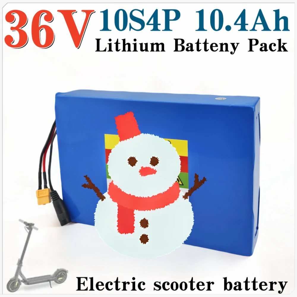 10S4P 100% New 36V Battery 10400mAh 18650 battery pack 36V 10.4Ah Scooter Battery with BMS
10S4P 100% New 36V Battery 10400mAh 18650 battery pack 36V 10.4Ah Scooter Battery with BMS