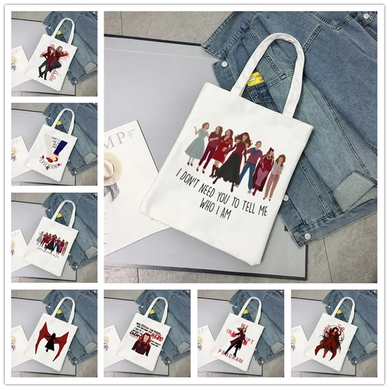 Fashion Lady Tote Bag Witch Hero Women Shoulder Bags Large Capacity Eco Shopper Handbag Resuable Portable Girl Canvas Handbags
Fashion Lady Tote Bag Witch Hero Women Shoulder Bags Large Capacity Eco Shopper Handbag Resuable Portable Girl Canvas Handbags