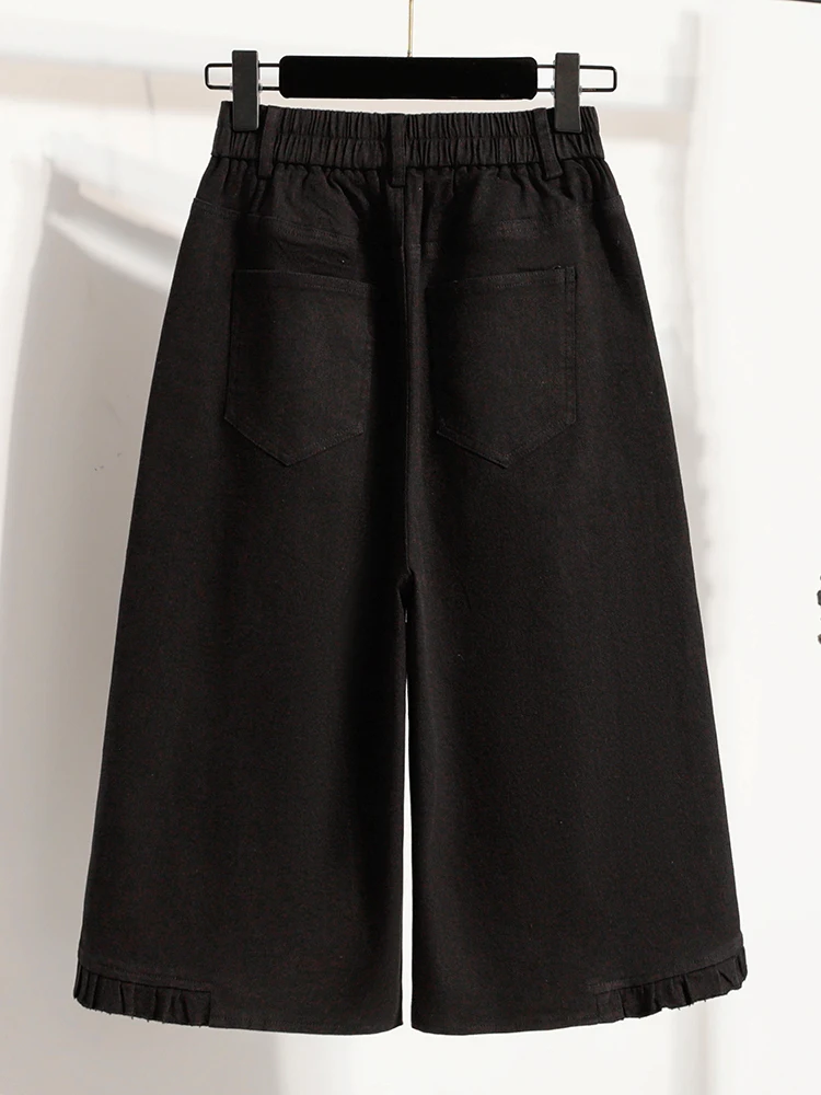 Casual High Waist Straight Leg Pants Women's Summer New Style plus Size Thin Elastic Wide Leg Mid-Length Cotton Blend Trousers
Casual High Waist Straight Leg Pants Women's Summer New Style plus Size Thin Elastic Wide Leg Mid-Length Cotton Blend Trousers