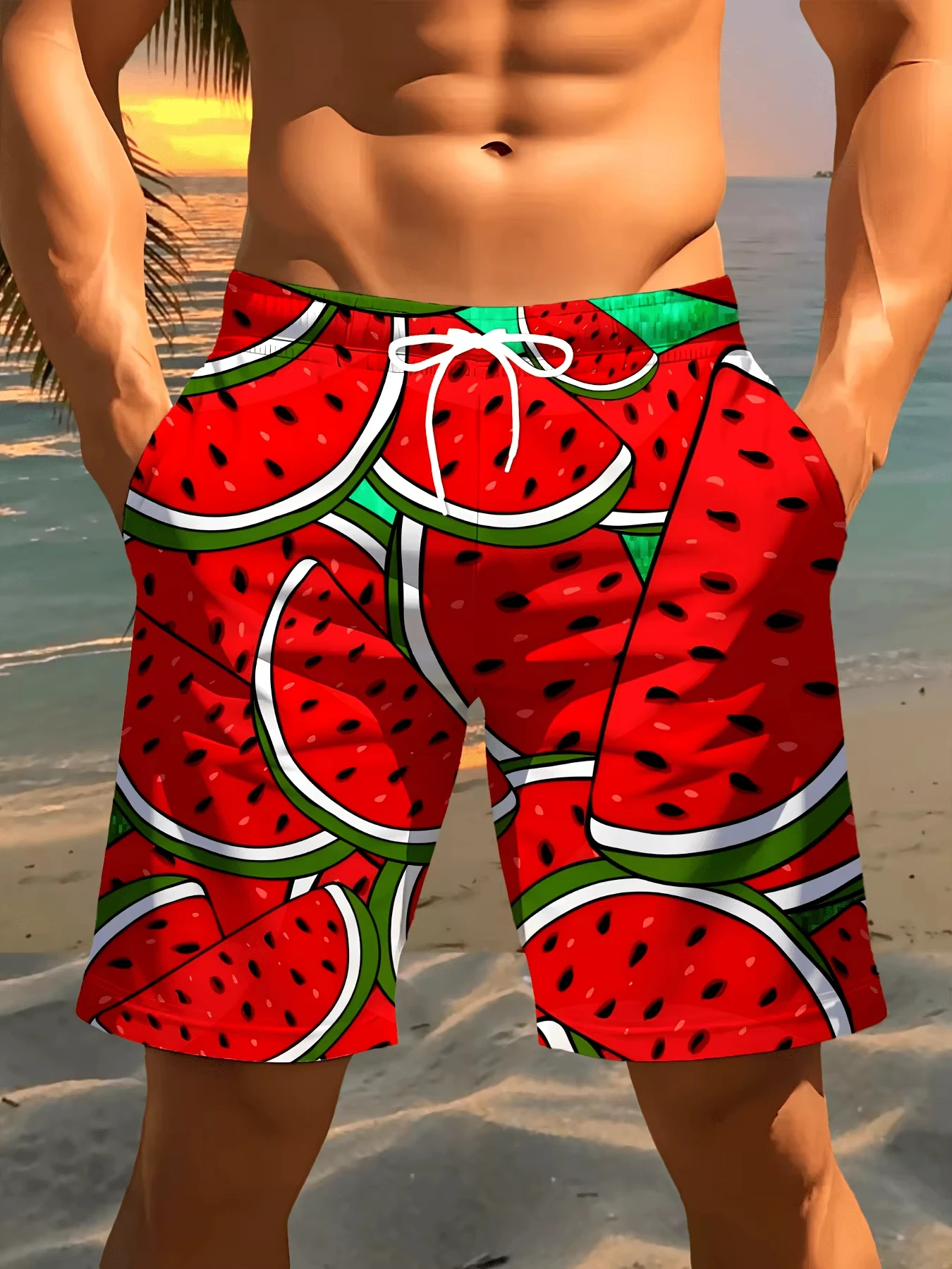 2026 Summer New Men's Watermelon Print Quick-Dry Board Shorts Y2K Oversized Casual Pants Suitable F
2026 Summer New Men's Watermelon Print Quick-Dry Board Shorts Y2K Oversized Casual Pants Suitable F