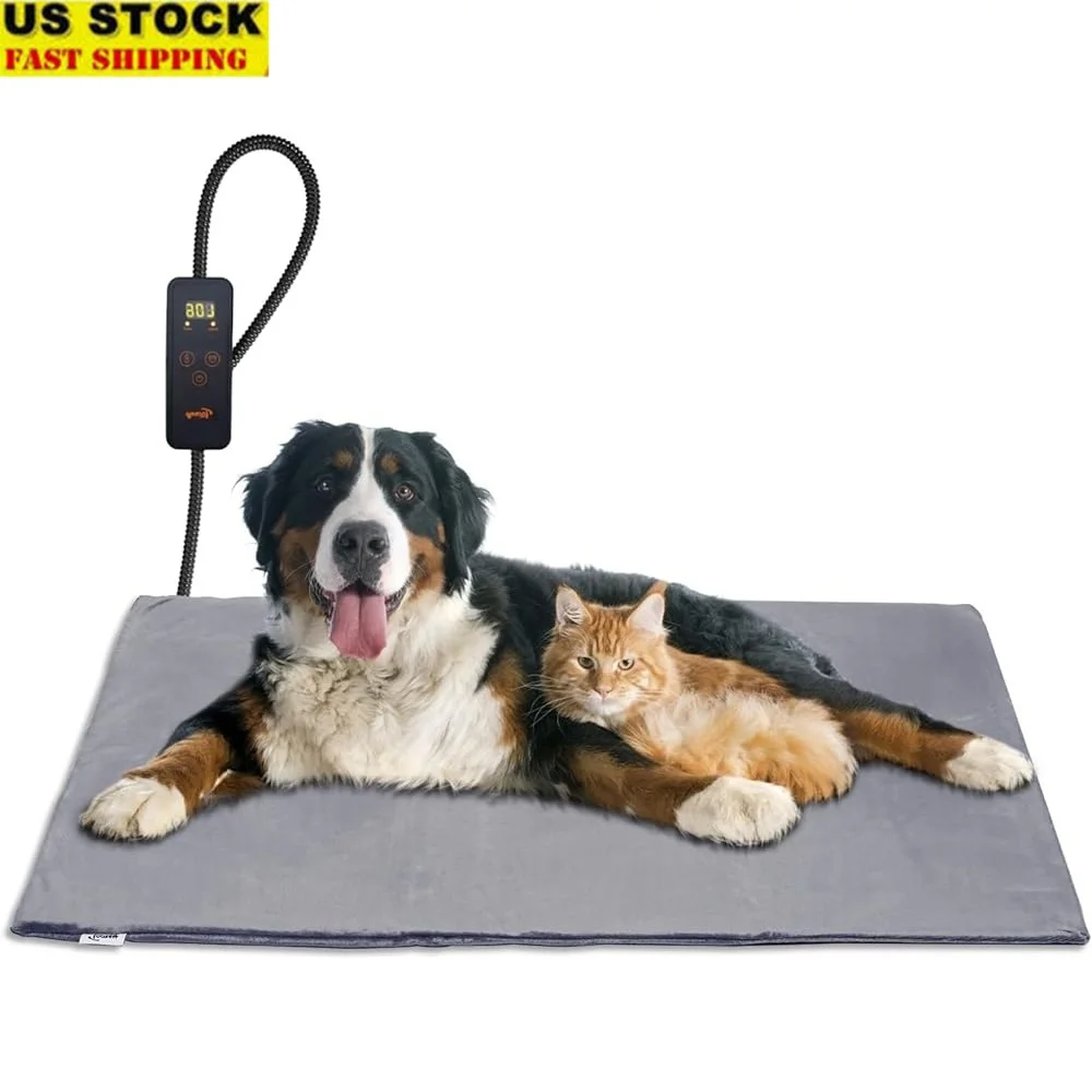 Large Pet Heating Pad Adjustable Temperature Timer Waterproof Soft Pet Bed Chew Resistant Electric Heating Mat Indoor Use
Large Pet Heating Pad Adjustable Temperature Timer Waterproof Soft Pet Bed Chew Resistant Electric Heating Mat Indoor Use