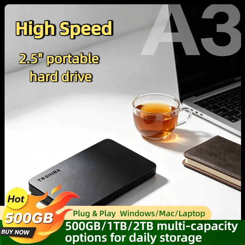 500GB 1TB 2TB For Toshiba OEM A3 Expansion USB 3.0 2.5 Inch Portable HDD Hard Disk Drive Box External Storage Compact Pro
500GB 1TB 2TB For Toshiba OEM A3 Expansion USB 3.0 2.5 Inch Portable HDD Hard Disk Drive Box External Storage Compact Pro