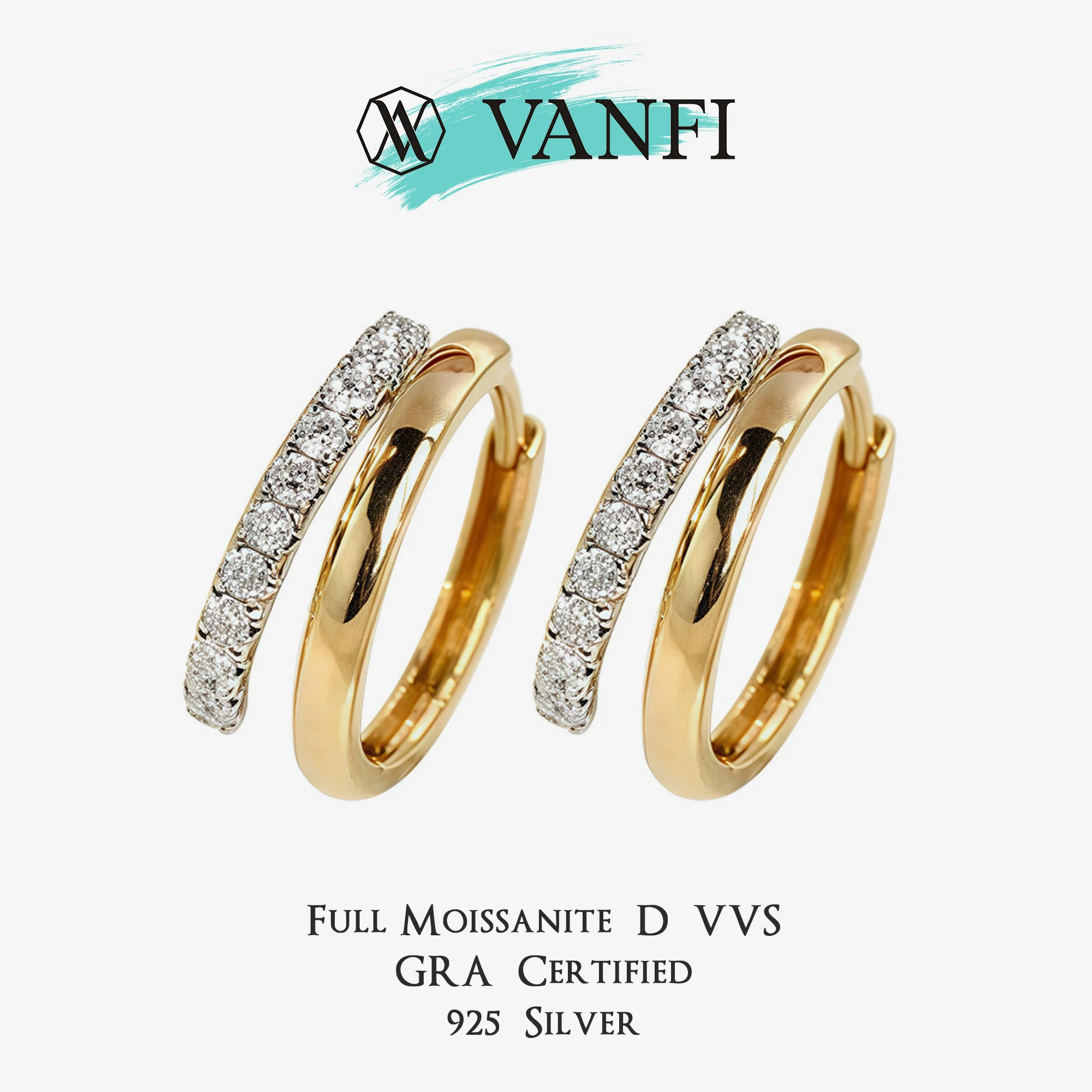Женские серьги-кольца Kfvanfi из стерлингового серебра 925 пробы с муассанитом, высококачественное золото и белое золото, двухцветное покрытие, роскошный подарок на вечеринку
Женские серьги-кольца Kfvanfi из стерлингового серебра 925 пробы с муассанитом, высококачественное золото и белое золото, двухцветное покрытие, роскошный подарок на вечеринку