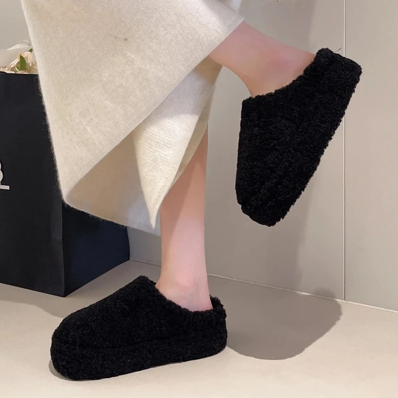 Women's Plush Warm Toe-toe Slippers Autumn and Winter New Fashion Thick-soled Lazy Slippers Women's Shoes Cotton Slippers
Women's Plush Warm Toe-toe Slippers Autumn and Winter New Fashion Thick-soled Lazy Slippers Women's Shoes Cotton Slippers