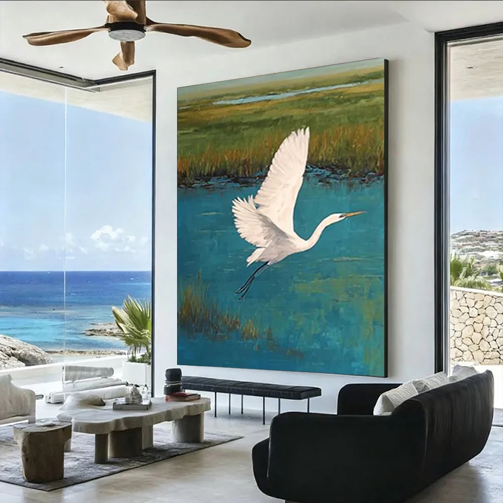 100% Handmade Abstract Oil Painting Migratory Bird Scenery Wall Art Picture - Decorative Image for Home Living Room Decor Image
100% Handmade Abstract Oil Painting Migratory Bird Scenery Wall Art Picture - Decorative Image for Home Living Room Decor Image