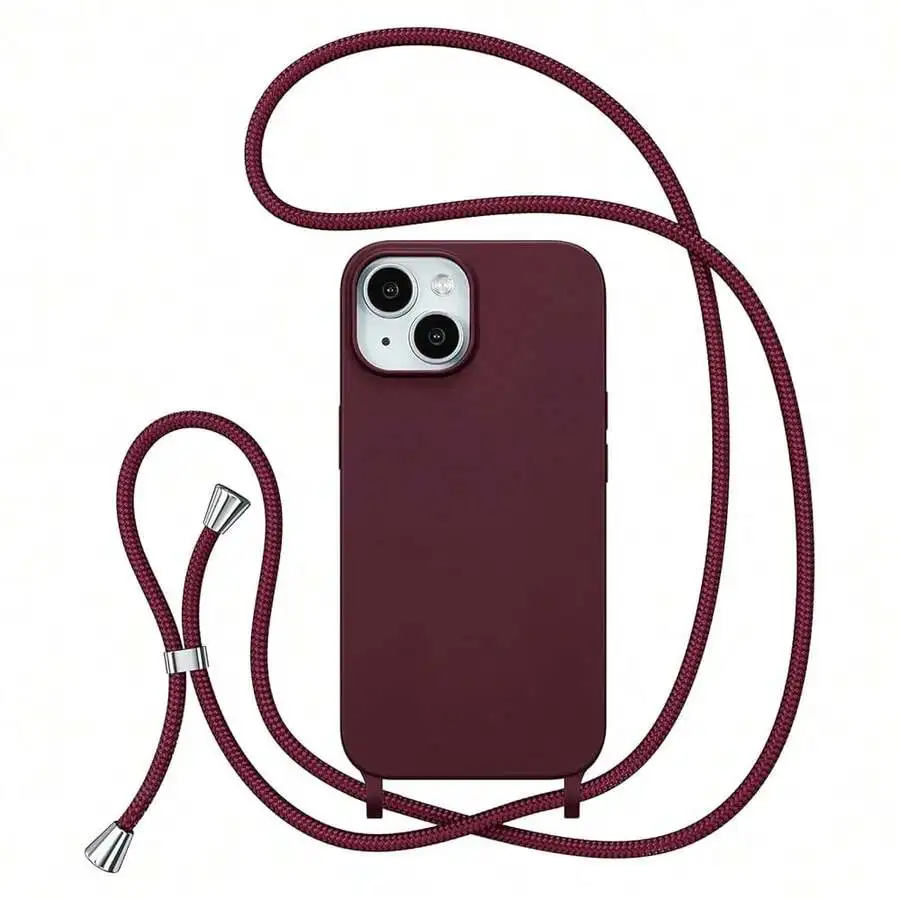 Soft Silicone Shockproof Phone Case With Adjustable Crossbody Strap For iPhone 14 Plus 6.7 Inch Purple
Soft Silicone Shockproof Phone Case With Adjustable Crossbody Strap For iPhone 14 Plus 6.7 Inch Purple
