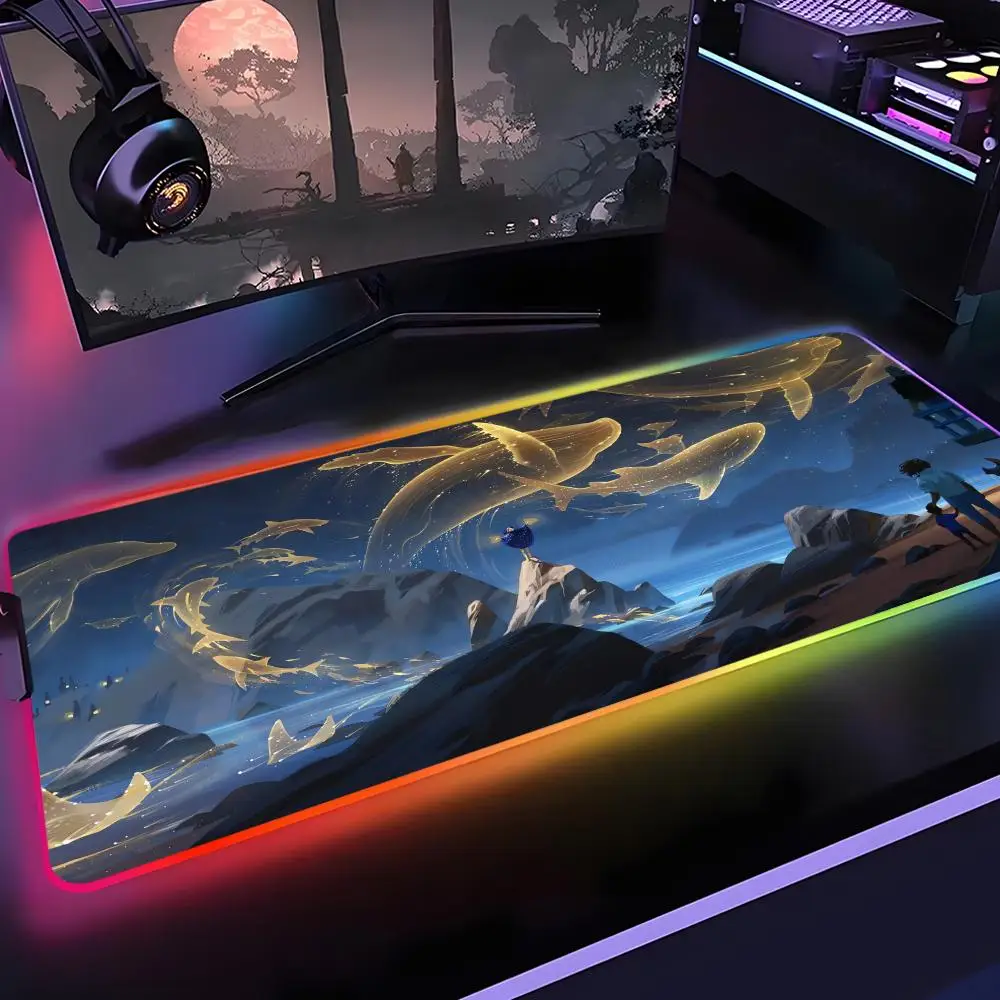 Game S-Sky Children of the Light Mouse Pad Rgb Desk Mat Back Light Led Mousepad Setup Accessories Deskmat Big Mousepad Backlight
Game S-Sky Children of the Light Mouse Pad Rgb Desk Mat Back Light Led Mousepad Setup Accessories Deskmat Big Mousepad Backlight
