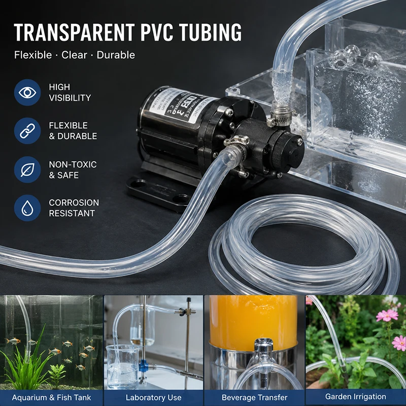 1/2/3/5M inner diameter 2-25mm transparent PVC pipe, free of impurities, flexible and not easily flattened hollow pipe.
1/2/3/5M inner diameter 2-25mm transparent PVC pipe, free of impurities, flexible and not easily flattened hollow pipe.