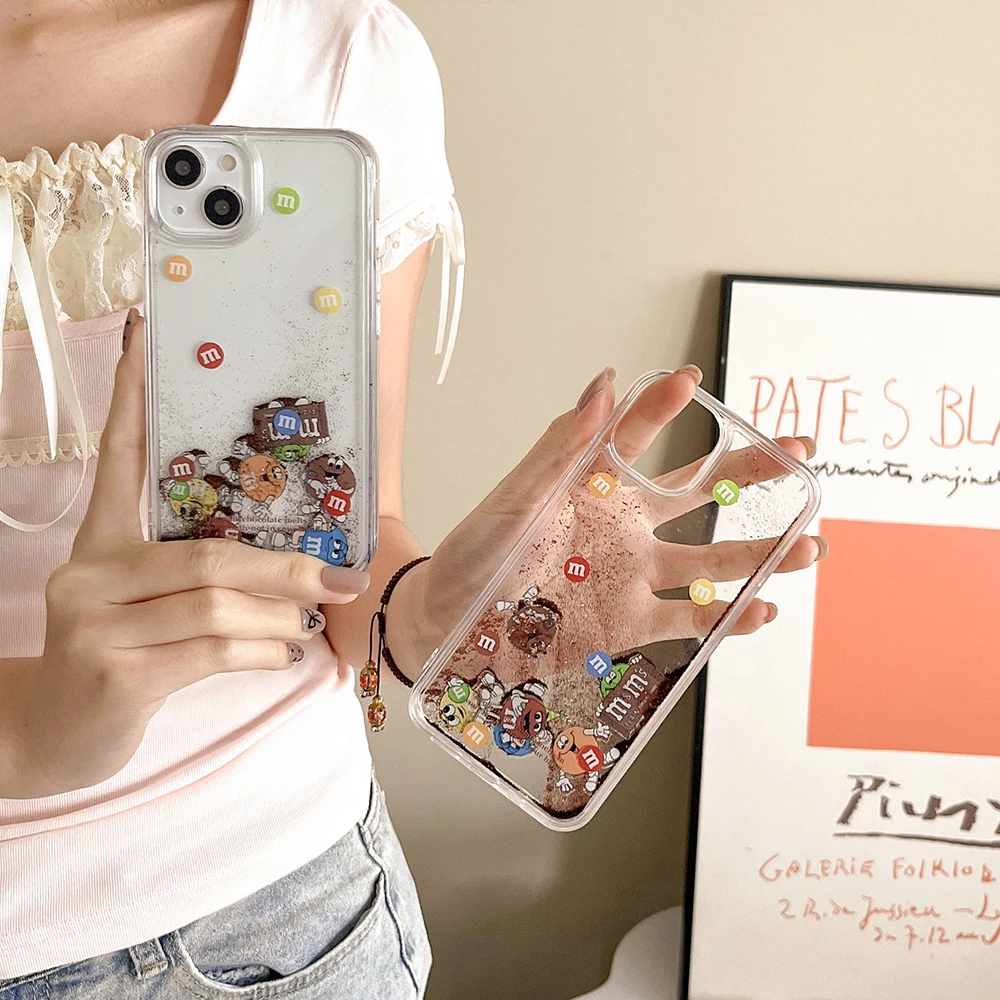 Luxury Quicksand Cartoon M&M's Phone Case for IPhone 16 15 14 13 12 11 Pro Max Plus Transparent Drop-resistant Back Cover Funda
Luxury Quicksand Cartoon M&M's Phone Case for IPhone 16 15 14 13 12 11 Pro Max Plus Transparent Drop-resistant Back Cover Funda