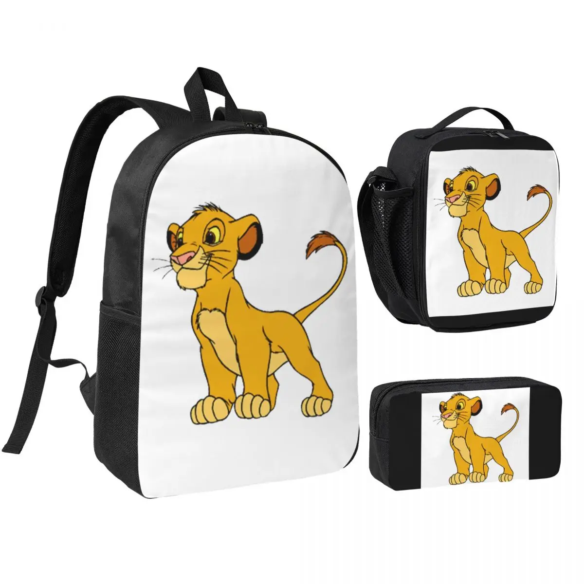 Babe Lion Backpack Student BookBag School Bag Shoulder Bags 3ps Insulated Lunch Bag Pencil Case
Babe Lion Backpack Student BookBag School Bag Shoulder Bags 3ps Insulated Lunch Bag Pencil Case