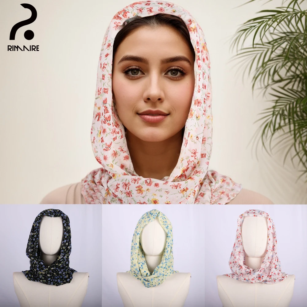 RIMAIRE Pink Women's Muslim Turban Scarves Fashion Soft Floral Chiffon Hijabs Breathable Ladies Headband Shawl Wrap Headscarves
RIMAIRE Pink Women's Muslim Turban Scarves Fashion Soft Floral Chiffon Hijabs Breathable Ladies Headband Shawl Wrap Headscarves