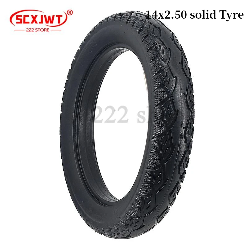14X2.50 Solid Tire (bold) for Electric Vehicles Bike Non-inflatable Elastic Tires Explosion-proof and Stab-proof 
14X2.50 Solid Tire (bold) for Electric Vehicles Bike Non-inflatable Elastic Tires Explosion-proof and Stab-proof