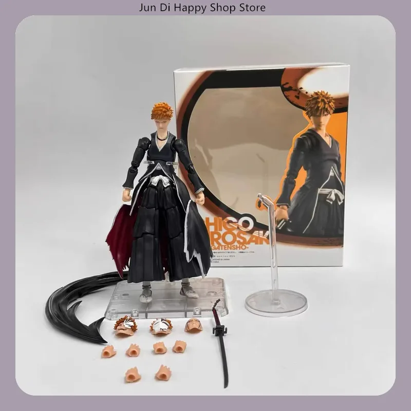 Фигурка аниме-персонажа Ичиго Куросаки (Блич) Гетсуя Теншо, 16 см, подвижная, коллекционная модель, статуэтка, украшение для рабочего стола, игрушка, подарок
Фигурка аниме-персонажа Ичиго Куросаки (Блич) Гетсуя Теншо, 16 см, подвижная, коллекционная модель, статуэтка, украшение для рабочего стола, игрушка, подарок