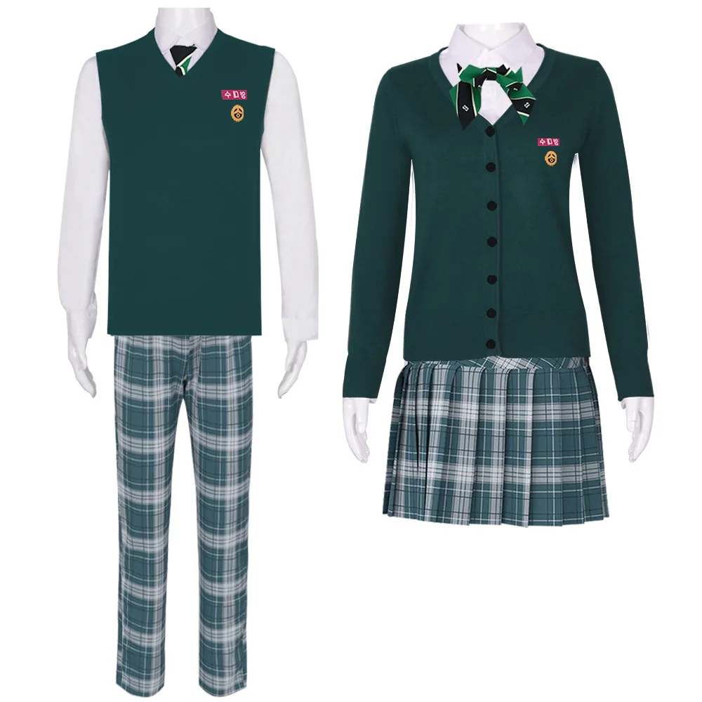 Movie All of Us Are Dead Cosplay Costumes Women JK Hyosan High School Uniform Shirt Skirt Pants Halloween Couple Jacket Outfits
Movie All of Us Are Dead Cosplay Costumes Women JK Hyosan High School Uniform Shirt Skirt Pants Halloween Couple Jacket Outfits
