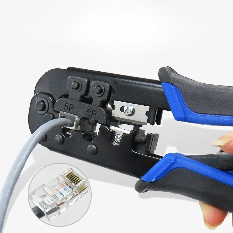 High Quality Network Cable Crimping Pliers Ratchet Tool for RJ-11 RJ-12 RJ-45 4P 6P 8P Modular Telecom Crimping Pliers
High Quality Network Cable Crimping Pliers Ratchet Tool for RJ-11 RJ-12 RJ-45 4P 6P 8P Modular Telecom Crimping Pliers