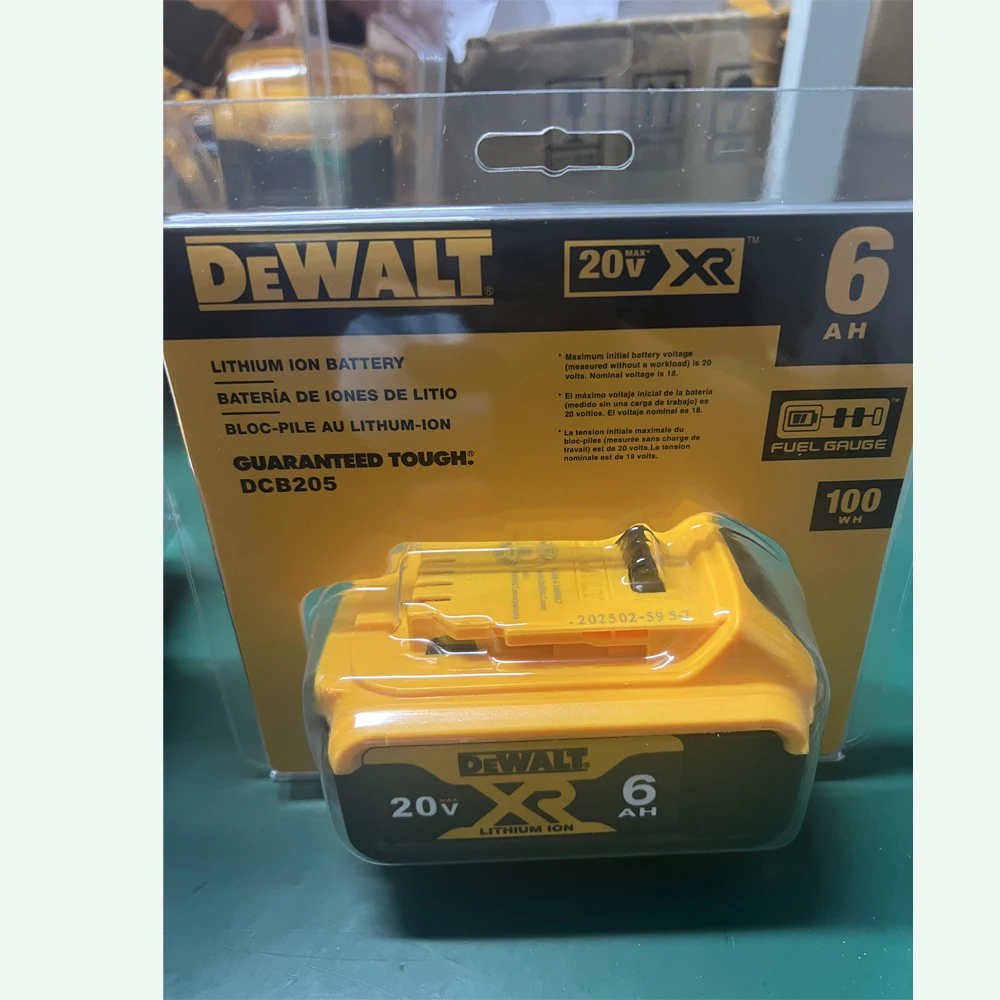 DeWalt 20V 5.0Ah 6.0Ah large capacity For Replacement rechargeable battery DCB200 DCB205 DCB201 DCB203 Power Tool Batteries
DeWalt 20V 5.0Ah 6.0Ah large capacity For Replacement rechargeable battery DCB200 DCB205 DCB201 DCB203 Power Tool Batteries
