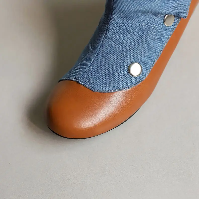 ASILETO Женские ботильоны с круглым носком на среднем каблуке 3,5 см с заклепками Разноцветные Большой размер 42 43 44 45 46 47 48 Splice Daily Bota
ASILETO Женские ботильоны с круглым носком на среднем каблуке 3,5 см с заклепками Разноцветные Большой размер 42 43 44 45 46 47 48 Splice Daily Bota