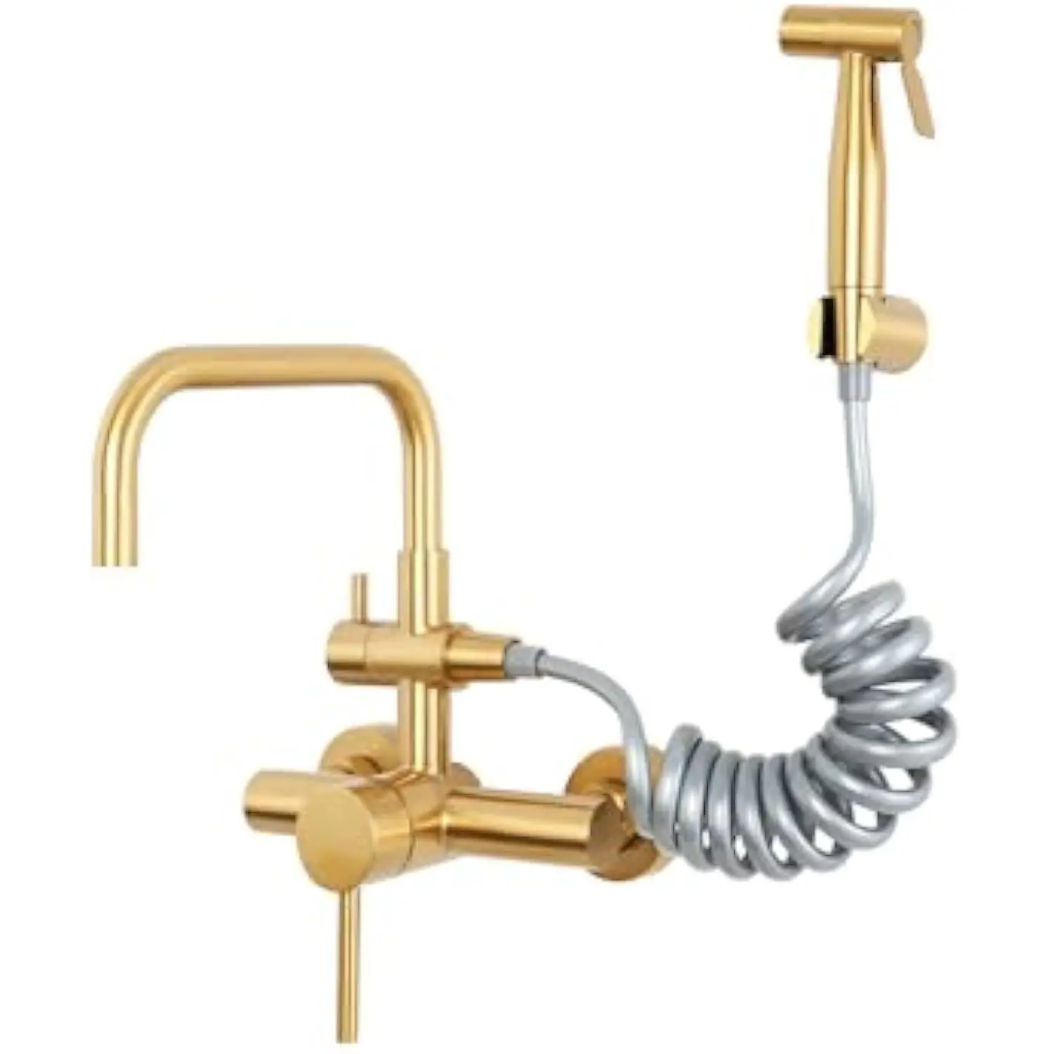 Wall Mount Kitchen Faucet with Flexible Hose Sprayer 6 Center Kitchen Faucets Stainless Steel Commercial Utility Sink Faucet Wa
Wall Mount Kitchen Faucet with Flexible Hose Sprayer 6 Center Kitchen Faucets Stainless Steel Commercial Utility Sink Faucet Wa