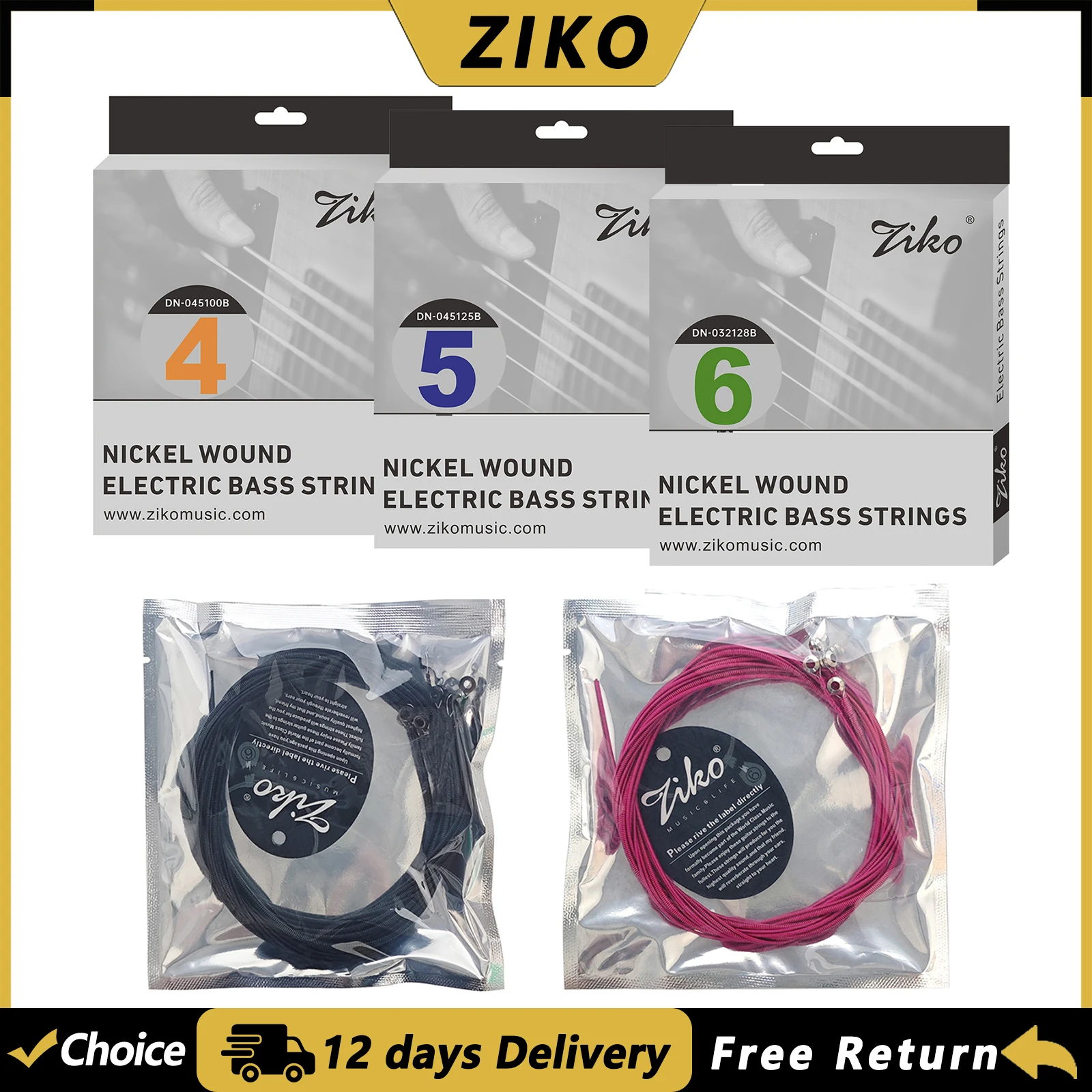Струны для бас-гитары Ziko, 4/5/6 струн, никелированные, цветные, запчасти и аксессуары для гитар
Струны для бас-гитары Ziko, 4/5/6 струн, никелированные, цветные, запчасти и аксессуары для гитар