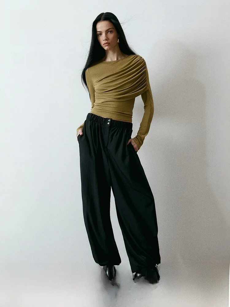 H&M Women's Long Sve T-irt Faionable Drapey Viscose Inner Wear Spring 2026 Simple Sle Slim Fit Daily Use Pure Color
H&M Women's Long Sve T-irt Faionable Drapey Viscose Inner Wear Spring 2026 Simple Sle Slim Fit Daily Use Pure Color