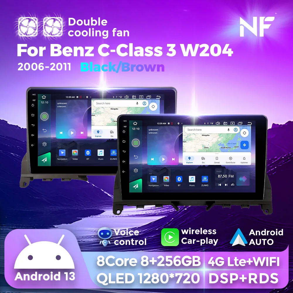 Android 13 QLED Hedaunit 8+256G Car Radio Stereo For Mercedes Benz C Class 3 W204 S204 2006 2007 2008 2009-2011 Wireless Carplay
Android 13 QLED Hedaunit 8+256G Car Radio Stereo For Mercedes Benz C Class 3 W204 S204 2006 2007 2008 2009-2011 Wireless Carplay