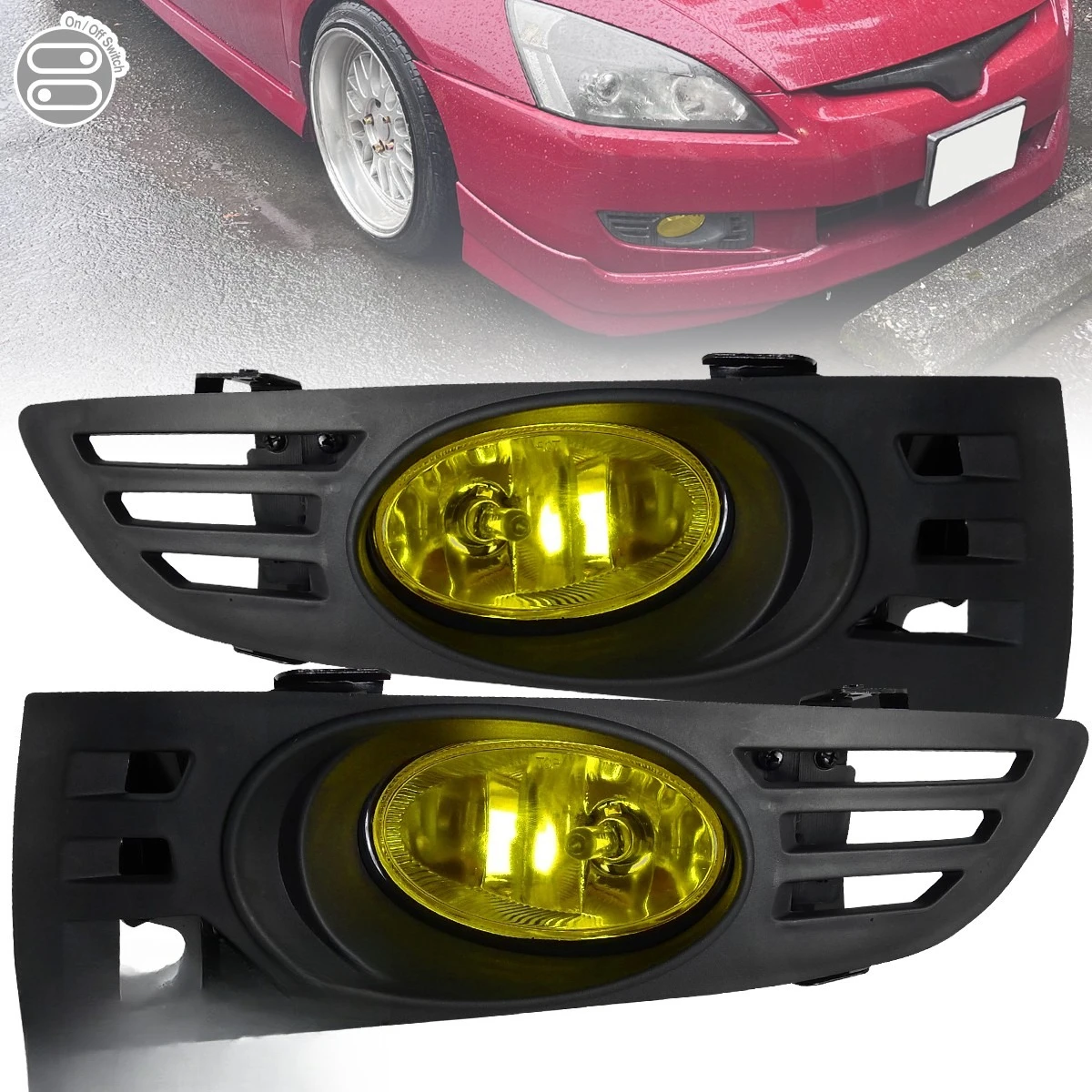 Yellow Fog Lights Fits 2003-2005 Honda Accord 2Dr Coupe Bumper Driving w/ Switch
Yellow Fog Lights Fits 2003-2005 Honda Accord 2Dr Coupe Bumper Driving w/ Switch