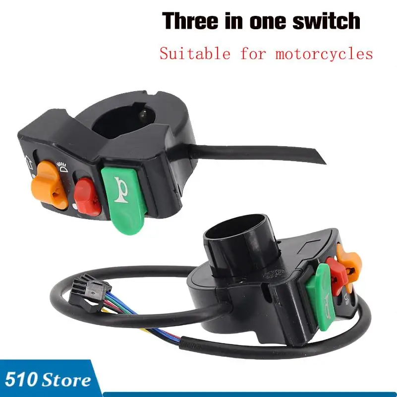 High Quality Practical Motorcycle Switch Handlebar Headlight Horn Multi-Function ON OFF Scooter Switch
High Quality Practical Motorcycle Switch Handlebar Headlight Horn Multi-Function ON OFF Scooter Switch