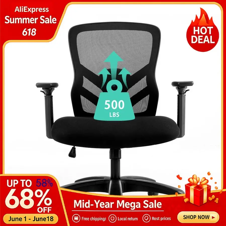 Big and Tall Office Chair 500LBS Computer Desk Chair with Adjustable Lumbar Support, Heavy Duty Ergonomic Mesh with Customizable
Big and Tall Office Chair 500LBS Computer Desk Chair with Adjustable Lumbar Support, Heavy Duty Ergonomic Mesh with Customizable