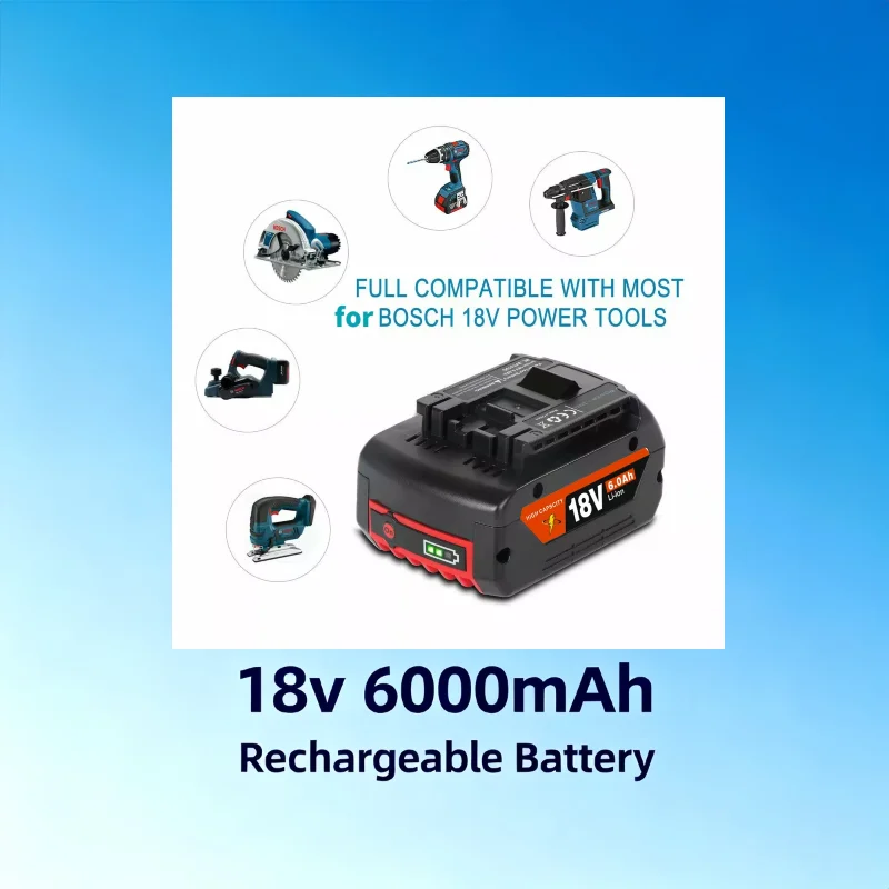 18V 6.0Ah Rechargeable Lithium-ion Battery for Bosch BAT609 BAT609G BAT618G BAT614for ✅ Electric Drill with Charger
18V 6.0Ah Rechargeable Lithium-ion Battery for Bosch BAT609 BAT609G BAT618G BAT614for ✅ Electric Drill with Charger