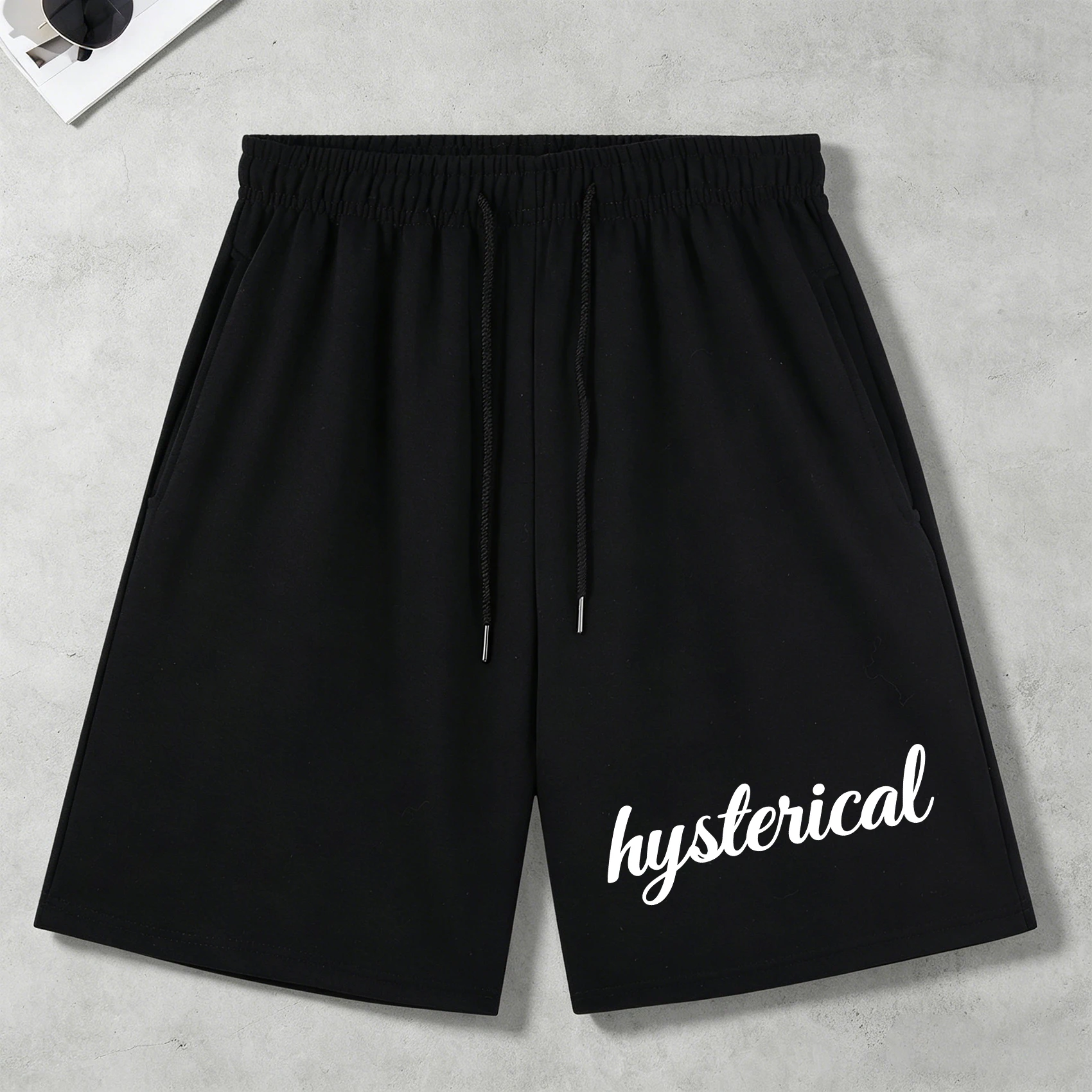 Design Style Letters Printing Pocket Mans Basics Pants Summer Drawstring Black Wide-Leg Pants Unisex Fashion Street Shorts
Design Style Letters Printing Pocket Mans Basics Pants Summer Drawstring Black Wide-Leg Pants Unisex Fashion Street Shorts
