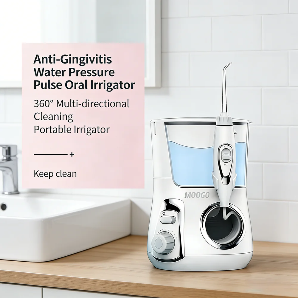 10 Modes Electric Water Flosser 800ML Desktop Oral Irrigator Professional Dental Teeth Cleaner with 5 Replacement Nozzles
10 Modes Electric Water Flosser 800ML Desktop Oral Irrigator Professional Dental Teeth Cleaner with 5 Replacement Nozzles