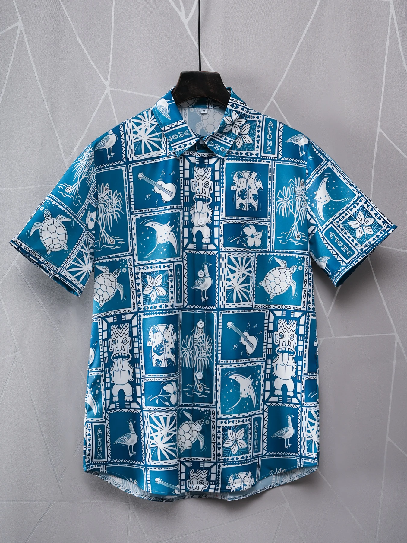 Men's Marine Life Splicing Short Sleeve Shirt Hawaiian Holiday Beach Wear Summer Printed Short Sleeve Button Shirt
Men's Marine Life Splicing Short Sleeve Shirt Hawaiian Holiday Beach Wear Summer Printed Short Sleeve Button Shirt