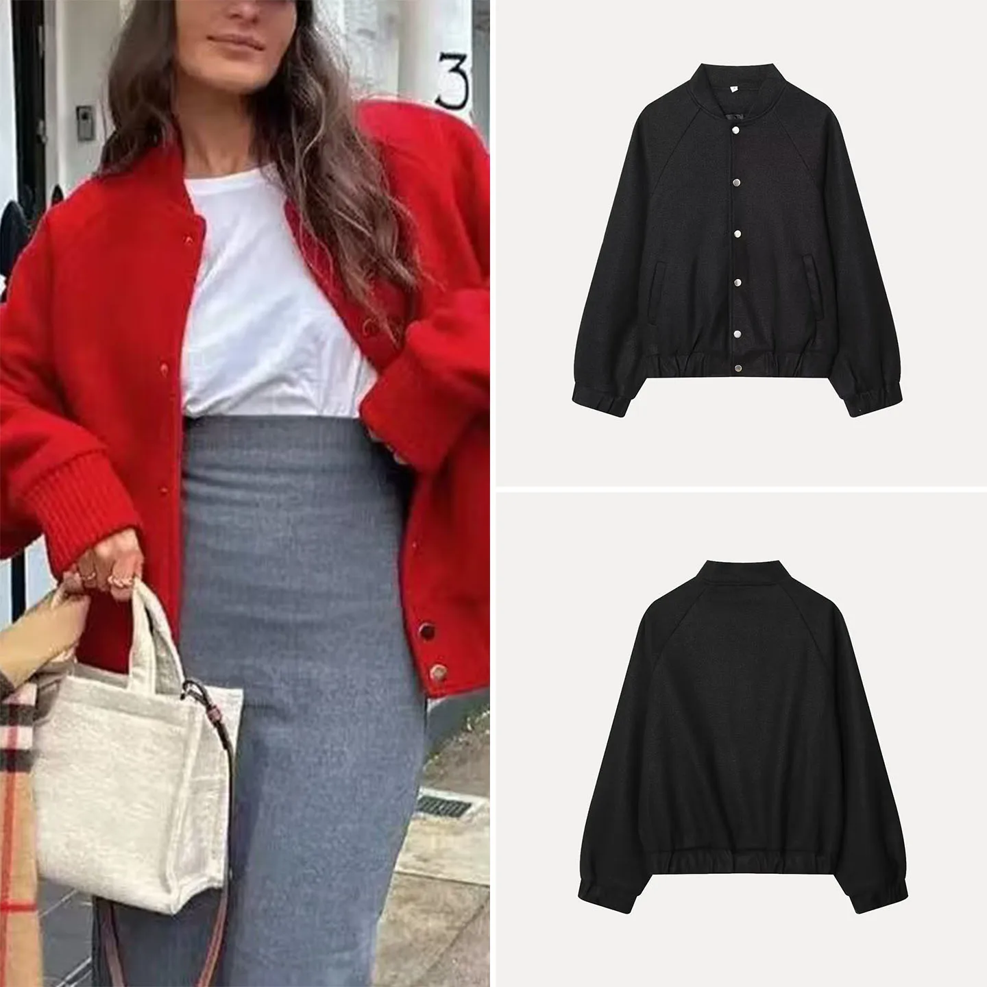 Новинка осени 202, модная женская шерстяная бейсбольная куртка-джакет, подставка, женская верхняя одежда, китайский бренд
Новинка осени 202, модная женская шерстяная бейсбольная куртка-джакет, подставка, женская верхняя одежда, китайский бренд