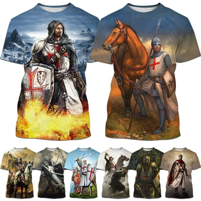 Men's Knights Templar 3d Print Fashion T-Shirts Retro Casual T-Shirts Personalized Crewneck Short Sleeve Tops Men's Clothing
Men's Knights Templar 3d Print Fashion T-Shirts Retro Casual T-Shirts Personalized Crewneck Short Sleeve Tops Men's Clothing