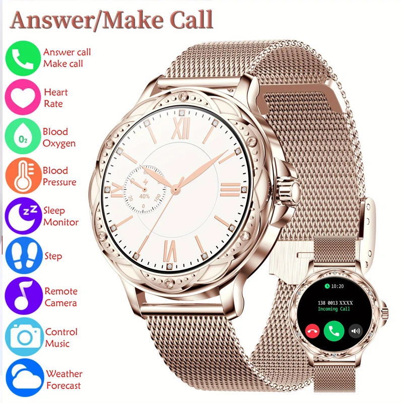 women Smart Watch Women's Series 1.2-inch Screen Bluetooth Call Heart Rate Blood Pressure Vibration Long Sitting Reminder 2023
women Smart Watch Women's Series 1.2-inch Screen Bluetooth Call Heart Rate Blood Pressure Vibration Long Sitting Reminder 2023