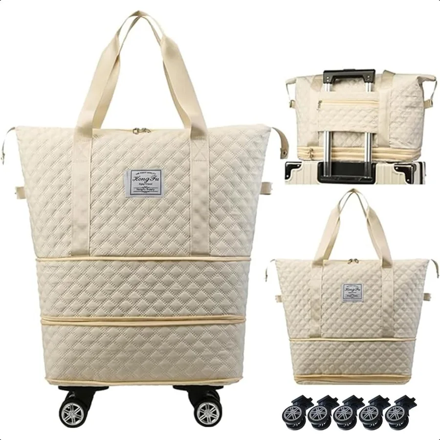 Expandable Foldable Wheeled Travel Duffle Bag Detachable Rolling Wheels Carry On Gift
Expandable Foldable Wheeled Travel Duffle Bag Detachable Rolling Wheels Carry On Gift