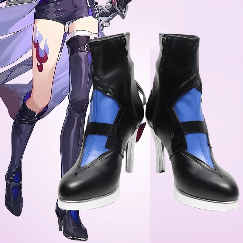 Обувь для косплея Honkai Impact cos Acheron Custom, сексуальные тонкие черные каблуки, длинные и короткие ботинки
Обувь для косплея Honkai Impact cos Acheron Custom, сексуальные тонкие черные каблуки, длинные и короткие ботинки