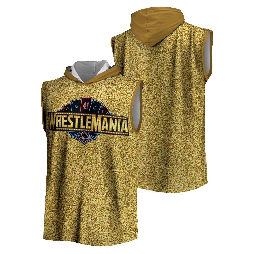WrestleMania 41 Confetti 2025 Wrestling Sports Sleeveless Hoodie Men Women Hooded Vest Kids New Outdoor Vest Tank Top Children
WrestleMania 41 Confetti 2025 Wrestling Sports Sleeveless Hoodie Men Women Hooded Vest Kids New Outdoor Vest Tank Top Children