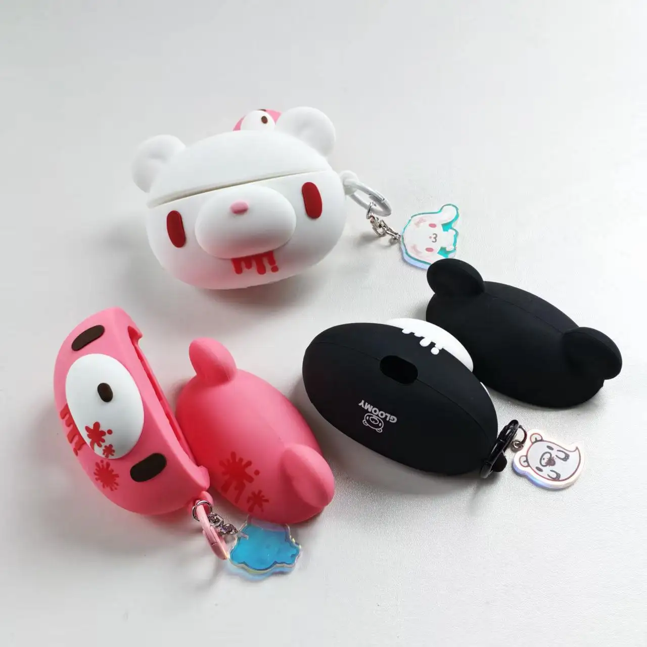 Cute Bear Official Silicone Protective Earphone Case, Cute 3D Cartoon Cover with Keychain, Anti-Drop, 3 Colors
Cute Bear Official Silicone Protective Earphone Case, Cute 3D Cartoon Cover with Keychain, Anti-Drop, 3 Colors