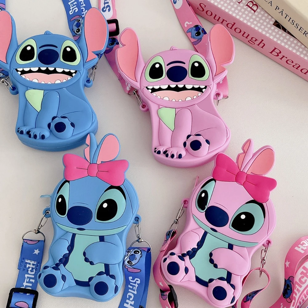 Disney Cartoon Stitch Children's Crossbody Bag Kawaii Wallet Cute Bow Stitch Silicone Portable Storage Shoulder Bag Girls Gifts
Disney Cartoon Stitch Children's Crossbody Bag Kawaii Wallet Cute Bow Stitch Silicone Portable Storage Shoulder Bag Girls Gifts